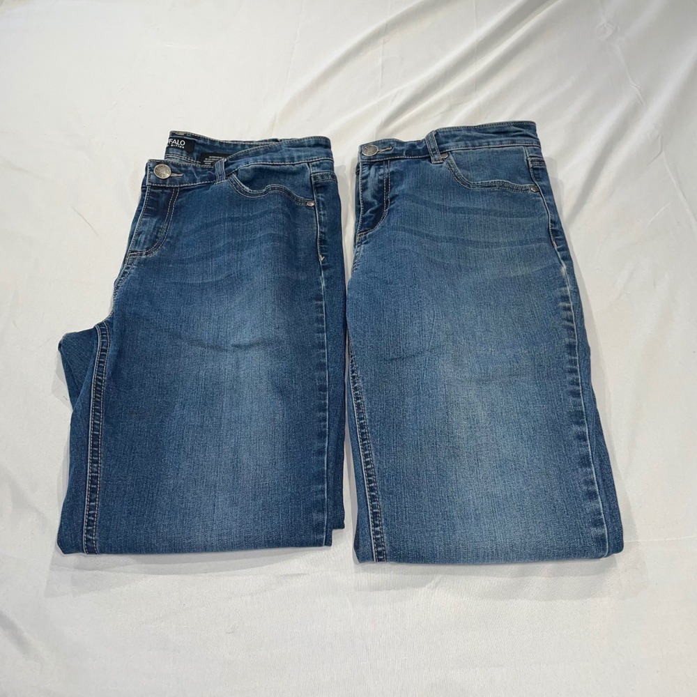 Buffalo David Bitton Francesca Mid-Rise Skinny Jeans Bundle Medium Wash‎ 8/29